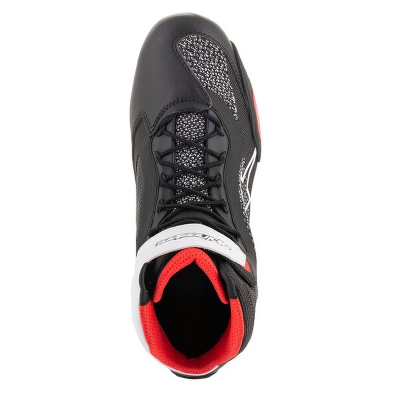 Motorradstiefel Alpinestars Faster 3 Rideknit Schwarz-Weiß-Rot