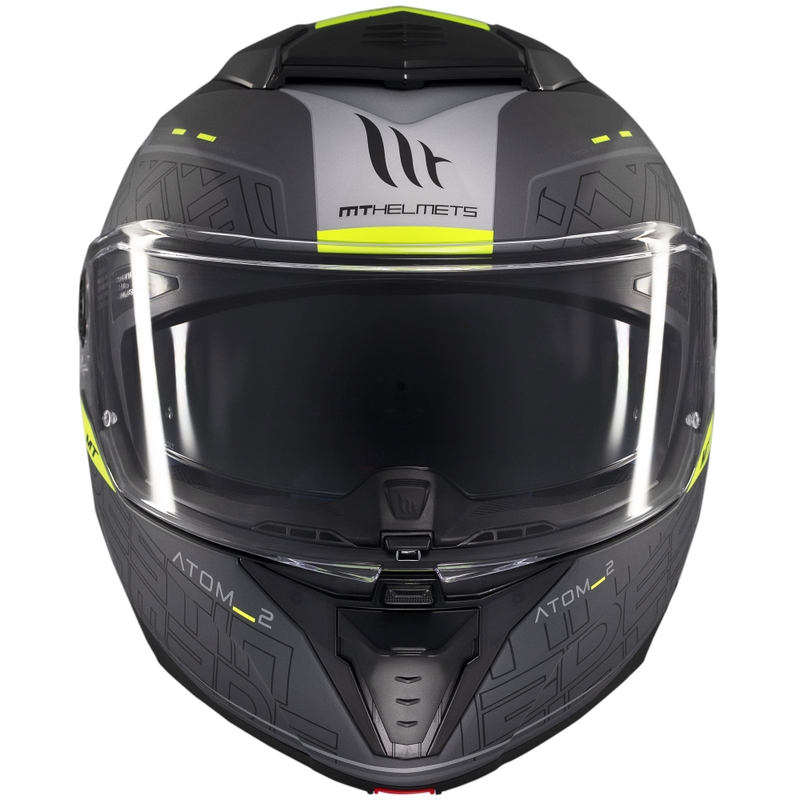 Klappbarer Motorradhelm MT Atom 2 SV Destiny mattschwarz-grau