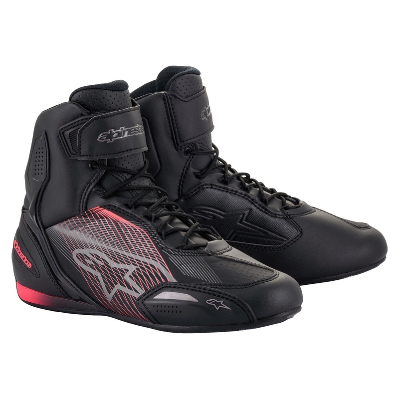 Alpinestars Stella Faster 3 Damen Motorradstiefel schwarz-silber-pink