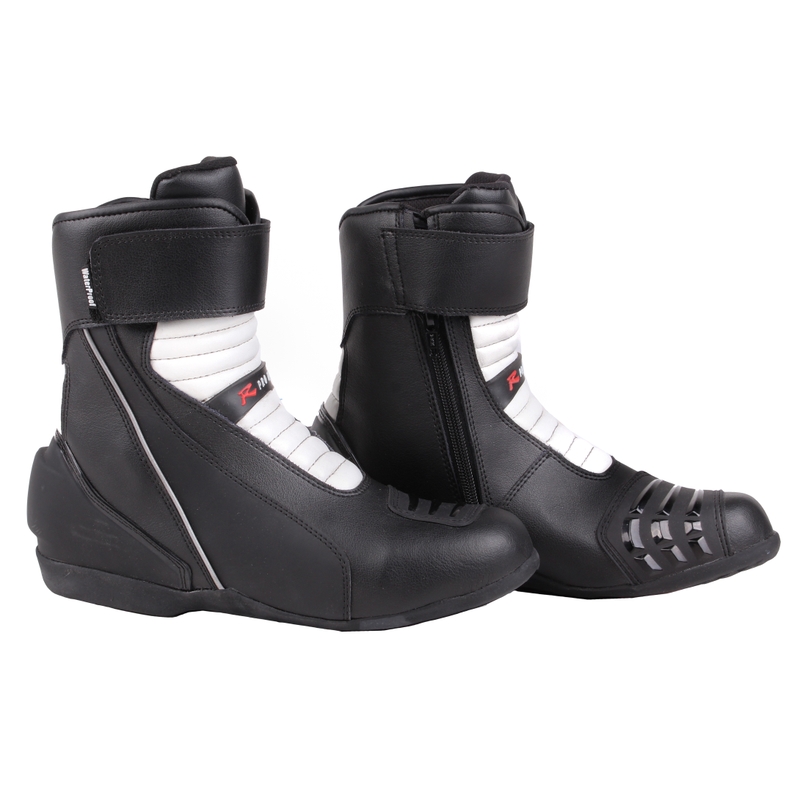 R-PRO Comfort schwarz und weiß Motorradstiefel Ausverkauf