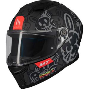 Integrierter Motorradhelm MT Stinger 2 RAM F1 schwarz-grau
