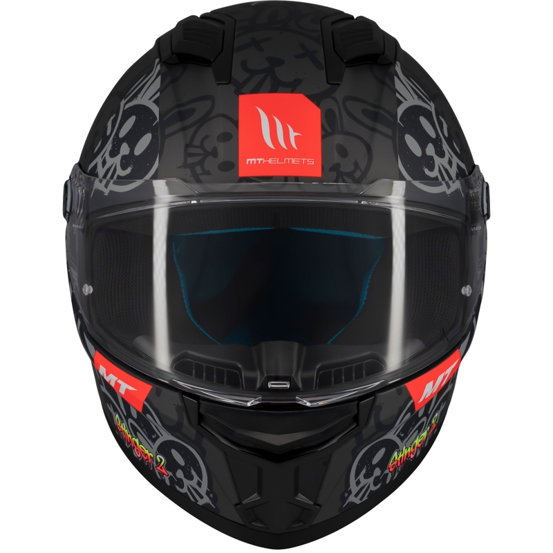 Integrierter Motorradhelm MT Stinger 2 RAM F1 schwarz-grau