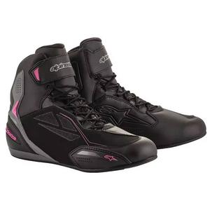 Motorradstiefel Alpinestars Stella Faster 3 Drystar Schwarz-Dunkelgrau/Lila Damen