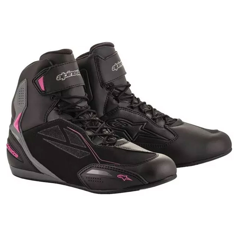 Motorradstiefel Alpinestars Stella Faster 3 Drystar Schwarz-Dunkelgrau/Lila Damen