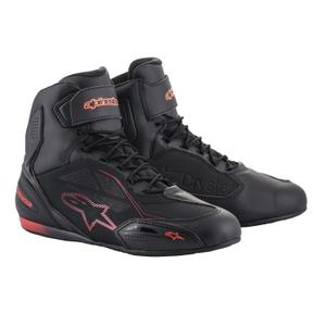 Alpinestars Faster 3 Drystar Motorradstiefel schwarz-neonrot
