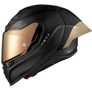 Nexx X.R3R Zero PRO 2 Carbon Integralhelm für Motorradfahrer, Mattgold