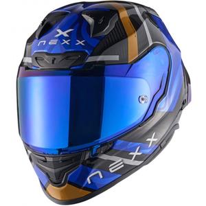 Nexx X.R3R Swirl Integralhelm Motorrad dunkelblau