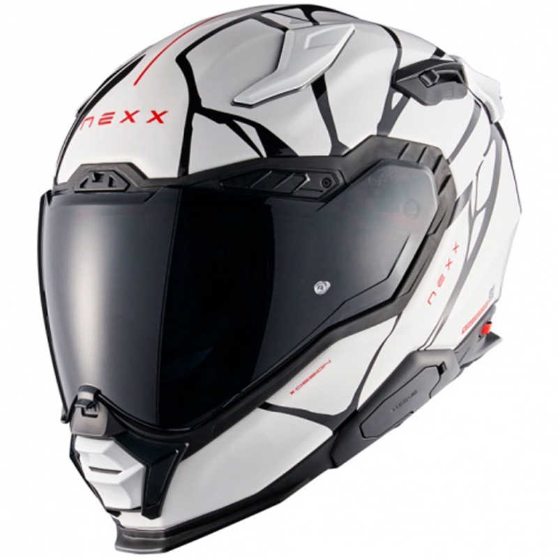Nexx X.WST3 B-Side Integralhelm Motorrad weiß-schwarz