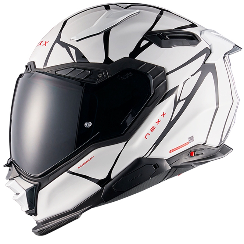 Nexx X.WST3 B-Side Integralhelm Motorrad weiß-schwarz