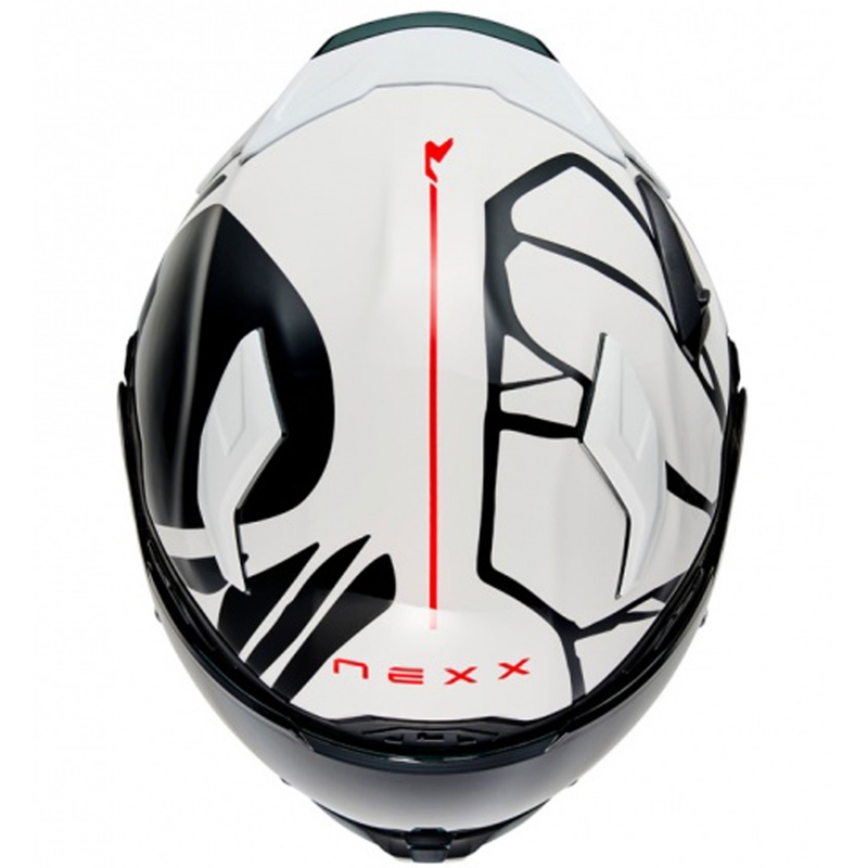 Nexx X.WST3 B-Side Integralhelm Motorrad weiß-schwarz