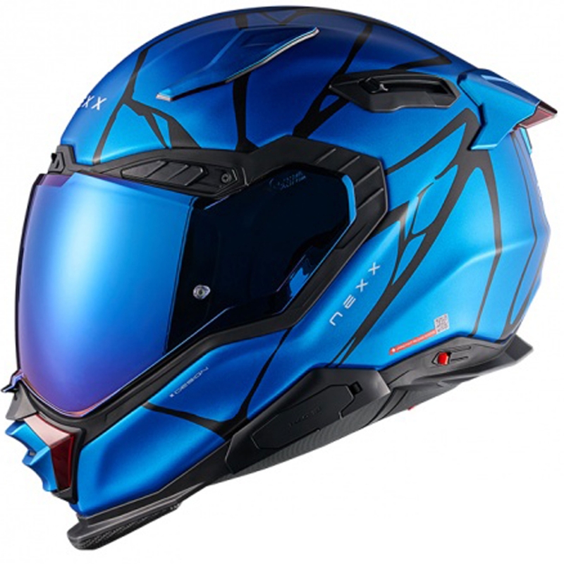 Nexx X.WST3 B-Side Integralhelm Motorrad blau-schwarz