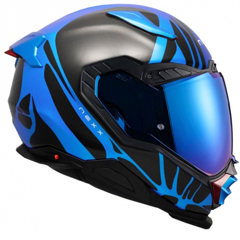 Nexx X.WST3 B-Side Integralhelm Motorrad blau-schwarz