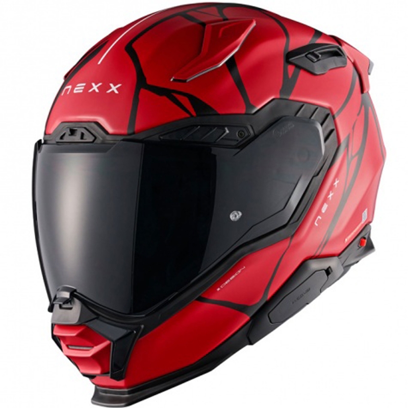 Nexx X.WST3 B-Side Integralhelm Motorrad rot-schwarz