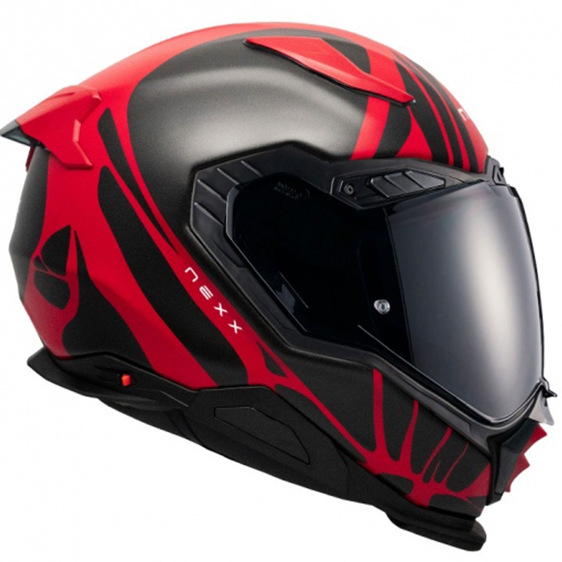 Nexx X.WST3 B-Side Integralhelm Motorrad rot-schwarz