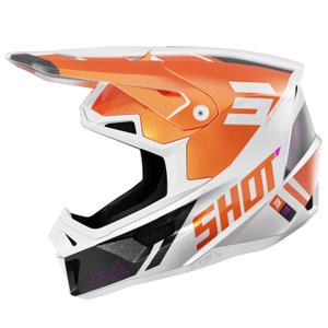 Motocross-Helm Shot Lite Ultra perlorange