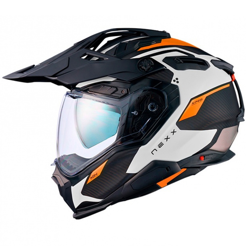 Endurohelm Nexx X.WED3 Keyo weiß-orange Ausverkauf