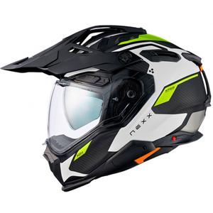 Enduro-Helm Nexx X.WED3 Keyo weiß-fluo grün