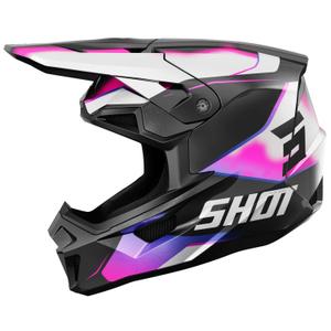 Motocross-Helm Shot Lite Astral blau-rosa