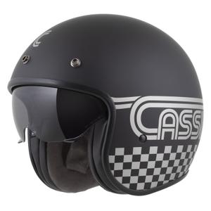 Cassida Oxygen 2.0 Rondo Jet-Motorradhelm matt schwarz-silber