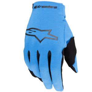 Alpinestars Radar Kinder Motorradhandschuhe hellblau-schwarz