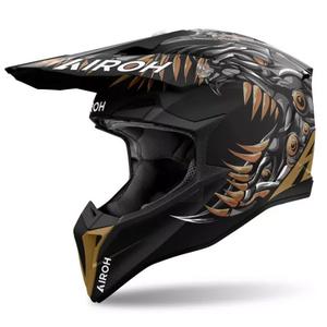 Airoh Wraaap Cyborg Motocrosshelm mattschwarz