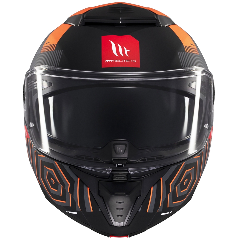 Klappbarer Motorradhelm MT Atom 2 SV Strange grau-schwarz-orange