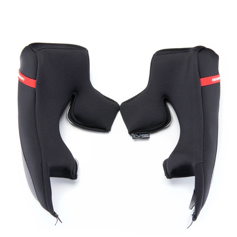 Ersatz-Wangenpolster für Scorpion EXO-R1 Air/Carbon Air Helme schwarz