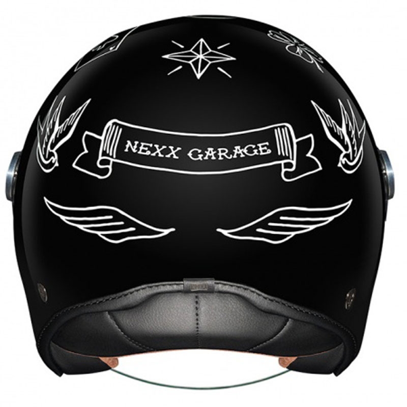 Offener Helm Nexx X.G30 Tattoo schwarz-weiß Ausverkauf