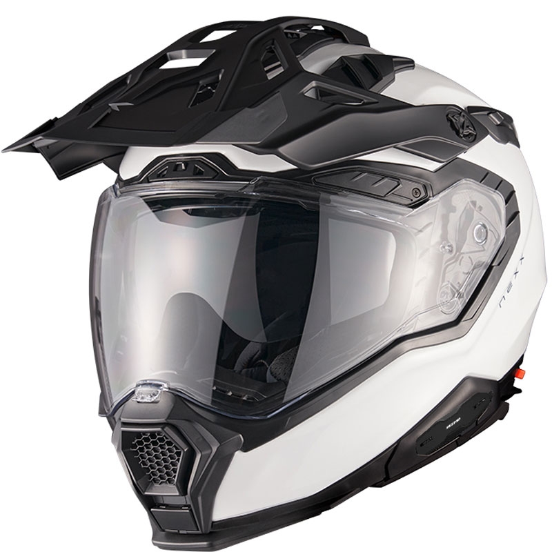 Endurohelm Nexx X.WED3 Plain perlweiß