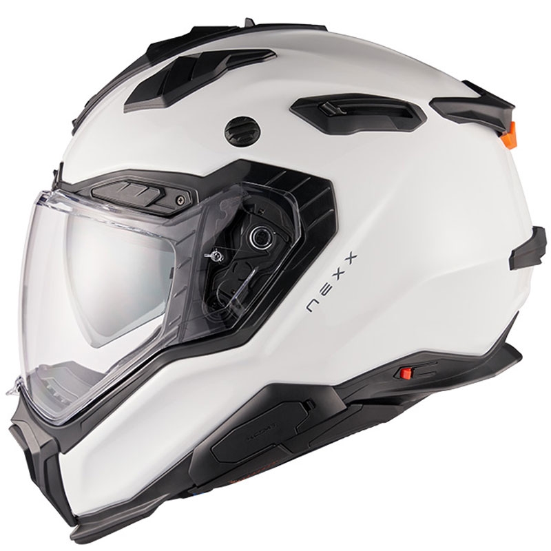 Endurohelm Nexx X.WED3 Plain perlweiß