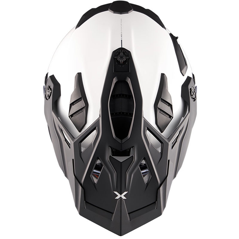 Endurohelm Nexx X.WED3 Plain perlweiß