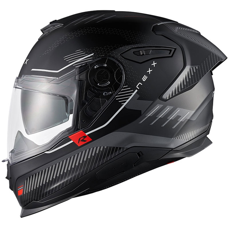 Integrierter Motorradhelm Nexx Y.100R Baron mattschwarz Ausverkauf
