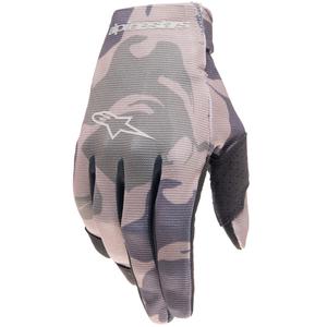 Alpinestars Radar Kinder Motocross Handschuhe Grün Camo-Braun