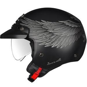 Offener Motorradhelm NEXX Y.10 EAGLE RIDER schwarz-grau Ausverkauf