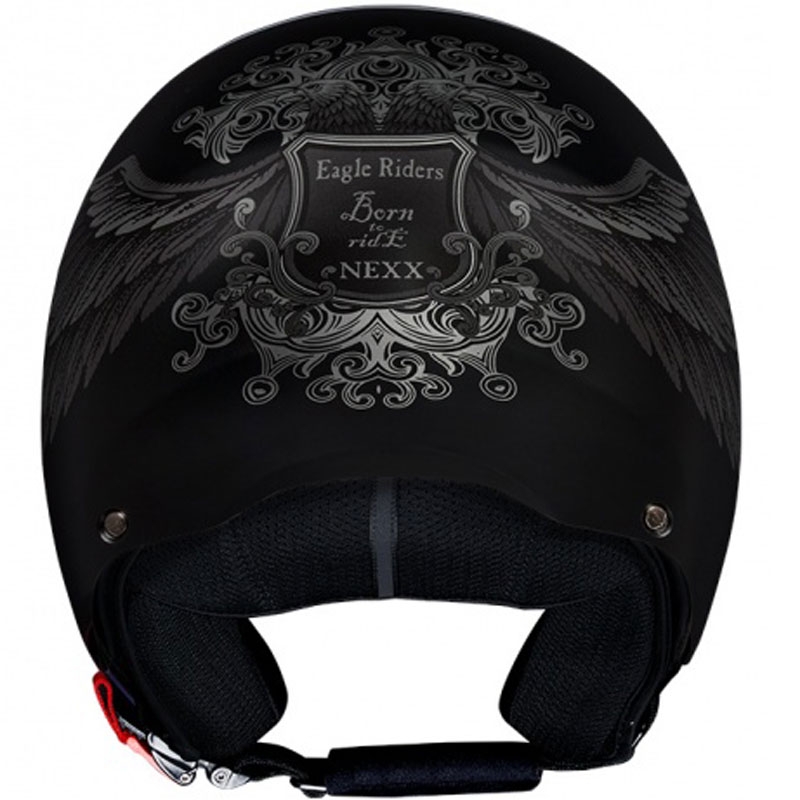 Offener Motorradhelm NEXX Y.10 EAGLE RIDER schwarz-grau Ausverkauf