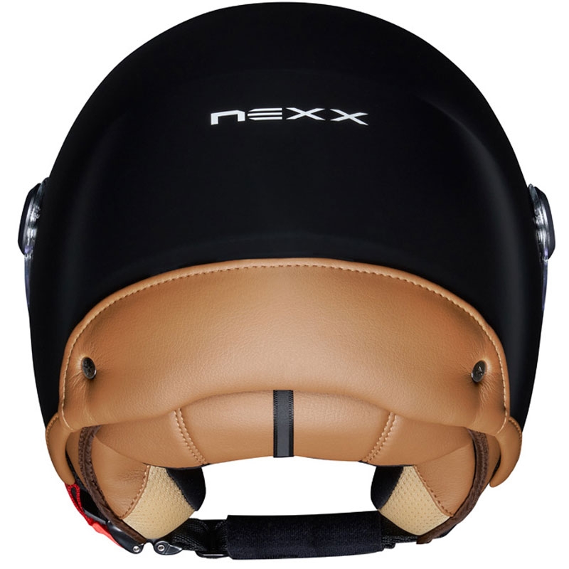 NEXX Y.10 Sunny Motorradhelm mit offenem Gesicht, Schwarz Ausverkauf