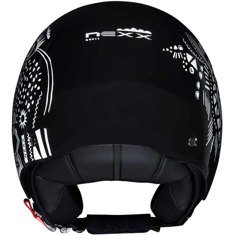 Offener Motorradhelm NEXX Y.10 Artville schwarz und weiß Ausverkauf