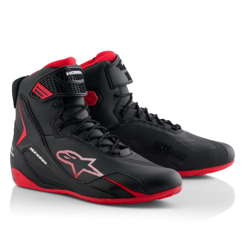 Alpinestars Faster-4 Motorradstiefel HONDA Sammlung schwarz und rot