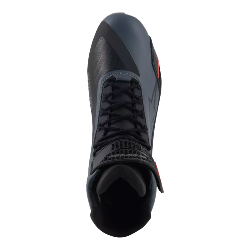 Alpinestars Faster-4 Motorradstiefel schwarz-grau-fluo rot
