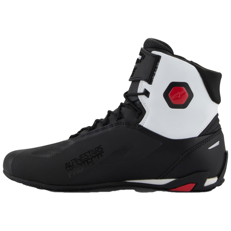 Alpinestars Faster-4 Motorradstiefel schwarz-weiß-rot