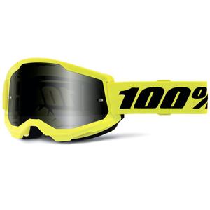 Motocrossbrille 100% ACCURI 2 Sandgelb mit doppeltem getöntem Plexiglas