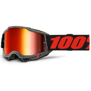Kinder-Motocross-Brille 100 % - USA ACCURI 2 Huaraki rotes Plexiglas