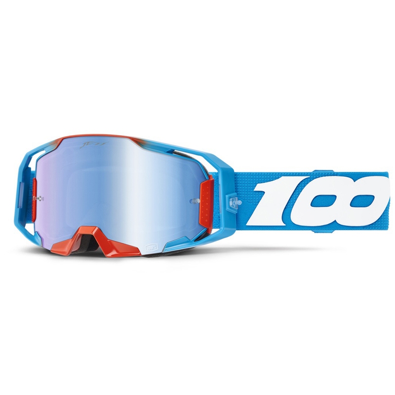 100% Armatic Jett Lawrence LE Motocross Brillenset Pink-Blau