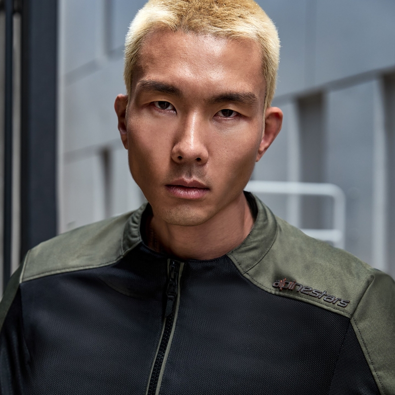 Alpinestars C-1 Air Motorradjacke schwarz-khaki