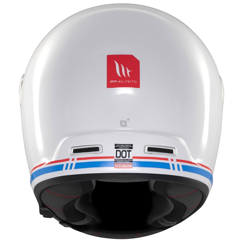 Integralhelm Motorrad MT Jarama SV glänzend weiß