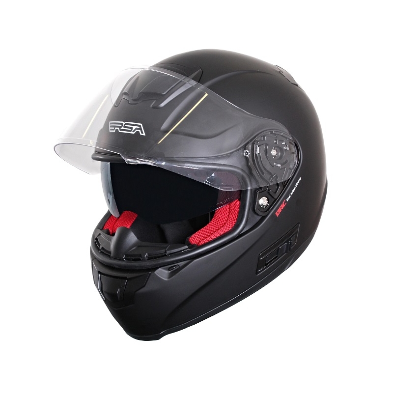 Motorradhelm RSA SR-01 schwarz matt - Qualität II