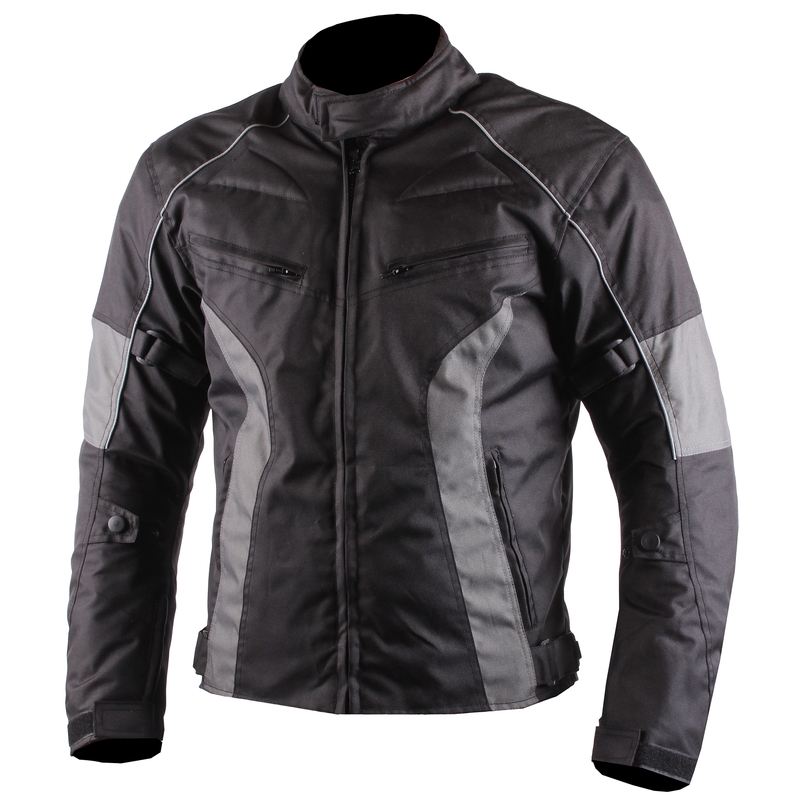 Hercules schwarz und grau Motorradjacke Ausverkauf