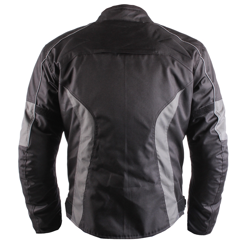 Hercules schwarz und grau Motorradjacke Ausverkauf