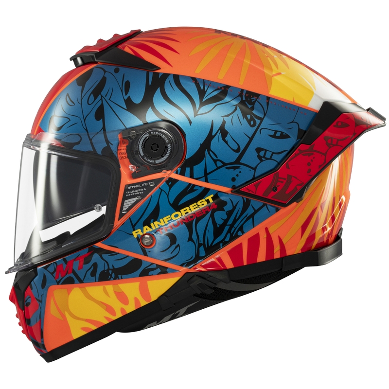 Integralhelm MT Thunder 4 SV Rainforest blau-orange