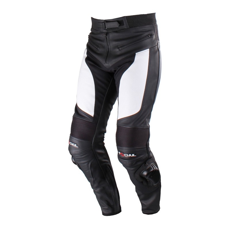 Motorradhose Tschul M-60 schwarz/weiß - II. Qualität